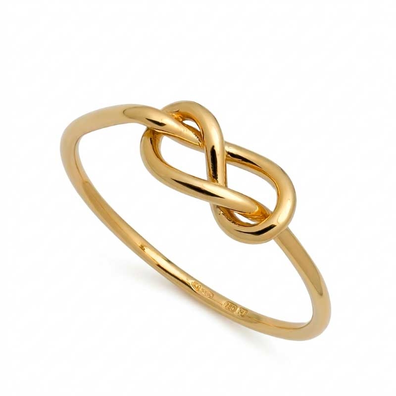 Sortija nudo de oro amarillo