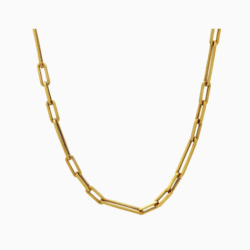 Gargantilla de eslabones de oro