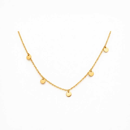 Gargantilla con colgantes en oro amarillo