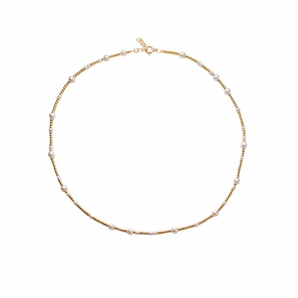 Gargantilla bolitas en oro amarillo